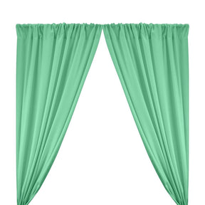 Polyester Poplin Rod Pocket Curtains (60 Inch) Mint Image 1