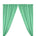 Polyester Poplin Rod Pocket Curtains (60 Inch) Mint Image 1