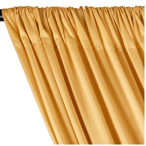 Polyester Poplin Rod Pocket Curtains (60 Inch) Mist Gold Image 2