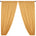 Polyester Poplin Rod Pocket Curtains (60 Inch) Mist Gold Image 1
