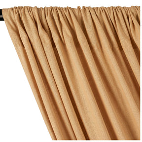 Yorkshire Natural Linen Rod Pocket Curtains Mist Gold Image 2