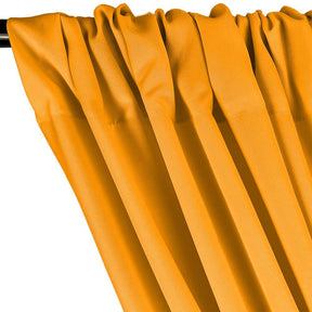 Polyester Poplin Rod Pocket Curtains (60 Inch) Mustard Image 2