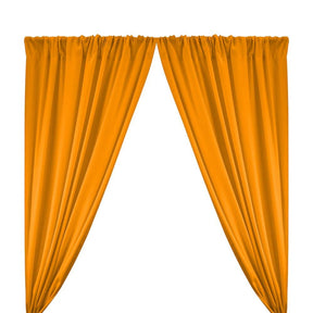Polyester Poplin Rod Pocket Curtains (60 Inch) Mustard Image 1