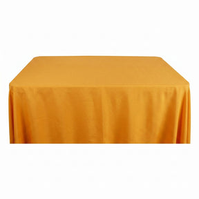 Rayon Challis Rectangular Table Cloth Covers Mustard Image 1