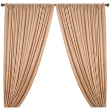 Yorkshire Natural Linen Rod Pocket Curtains Natural Image 1