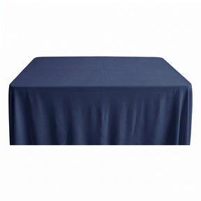 Rayon Challis Rectangular Table Cloth Covers Navy Blue Image 1