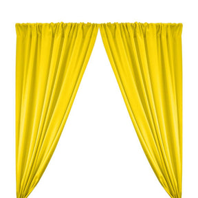 Polyester Poplin Rod Pocket Curtains (60 Inch) Neon Yellow Image 1