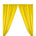 Polyester Poplin Rod Pocket Curtains (60 Inch) Neon Yellow Image 1