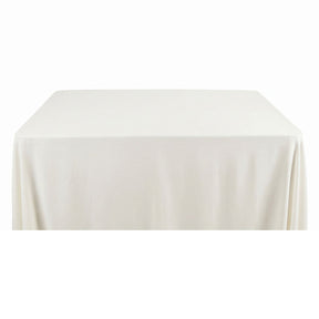 Rayon Challis Rectangular Table Cloth Covers Off White Image 1