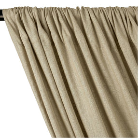 Yorkshire Natural Linen Rod Pocket Curtains Olive Image 2