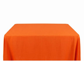 Rayon Challis Rectangular Table Cloth Covers Orange Image 1