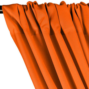 Polyester Poplin Rod Pocket Curtains (60 Inch) Orange Image 2
