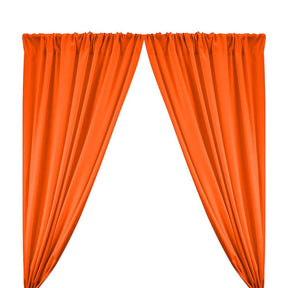 Polyester Poplin Rod Pocket Curtains (60 Inch) Orange Image 1