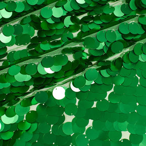 Paillette Circle Sequins On Mesh Fabric SV574741 Kelly Green Image A4