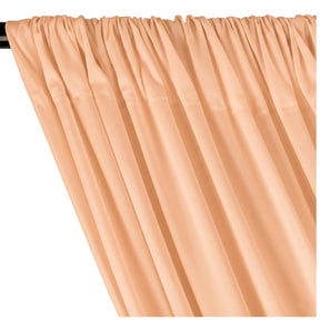 Polyester Poplin Rod Pocket Curtains (60 Inch) Peach Image 2