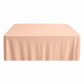 Rayon Challis Rectangular Table Cloth Covers Peach Image 1