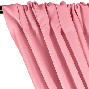 Polyester Poplin Rod Pocket Curtains (60 Inch) Pink Image 2