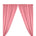 Polyester Poplin Rod Pocket Curtains (60 Inch) Pink Image 1