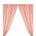 Polyester Poplin Rod Pocket Curtains (60 Inch) Blush Image 1