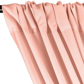 Polyester Poplin Rod Pocket Curtains (60 Inch) Blush Image 2