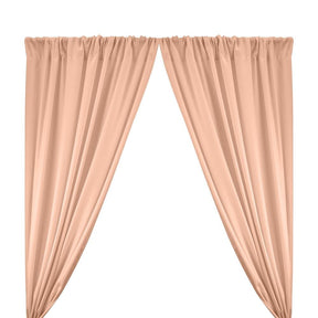 Polyester Poplin Rod Pocket Curtains (60 Inch) Rose Gold Image 1