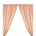 Polyester Poplin Rod Pocket Curtains (60 Inch) Rose Gold Image 1