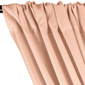 Polyester Poplin Rod Pocket Curtains (60 Inch) Rose Gold Image 2