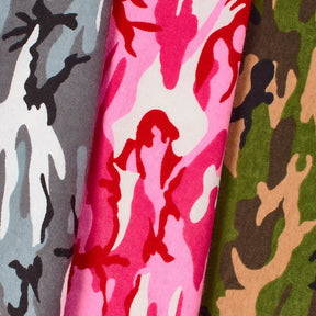 Camouflage Printed Cotton Flannel Fabric Group