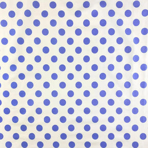 Large Polka Dot Cotton Poplin Fabric 58 60 Inch SV576940 White / Periwinkle 1