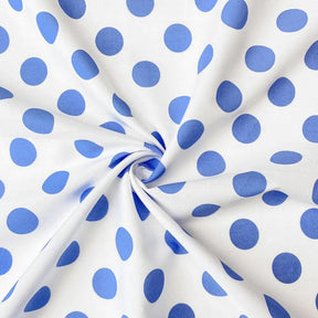 Large Polka Dot Cotton Poplin Fabric 58 60 Inch SV576940 White / Periwinkle 2