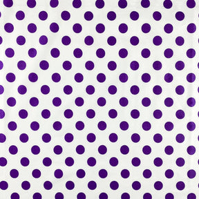 Large Polka Dot Cotton Poplin Fabric 58 60 Inch SV576944 White / Purple 1