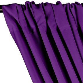 Polyester Poplin Rod Pocket Curtains (60 Inch) Purple Image 2