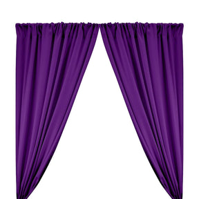 Polyester Poplin Rod Pocket Curtains (60 Inch) Purple Image 1