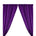 Polyester Poplin Rod Pocket Curtains (60 Inch) Purple Image 1