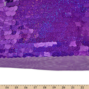 Paillette Circle Sequins On Mesh Fabric SV582259 Holographic Purple Image A9