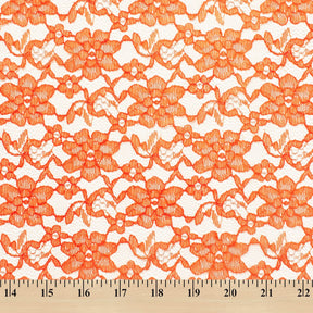 Raschel Lace Fabric SV570365 Orange 3