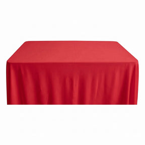 Rayon Challis Rectangular Table Cloth Covers Red Image 1