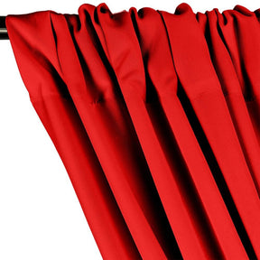 Polyester Poplin Rod Pocket Curtains (60 Inch) Red Image 2
