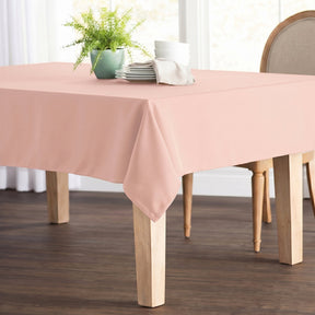 Polyester Poplin Rectangular Table Cloth Covers (60 Inch) Rose Gold Image 1