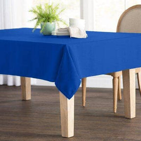 Polyester Poplin Rectangular Table Cloth Covers (60 Inch) Royal Blue Image 1