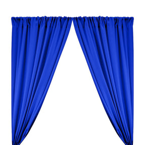 Polyester Poplin Rod Pocket Curtains (60 Inch) Royal Blue Image 1