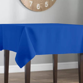 Polyester Poplin Rectangular Table Cloth Covers (60 Inch) Royal Blue Image 2
