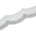 3 Inch Scalloped Regal Rhinestones Beads Metallic Cording On Polyester Mesh Trim SV581900 Silver A2