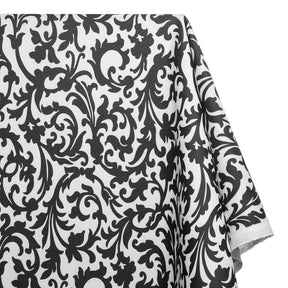 Ottertex Waterproof Canvas Scroll Print Fabric SV570291 White / Black Image A1