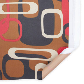 Ottertex Waterproof Canvas Retro Print Fabric SV570295 Brown Image A5
