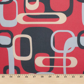 Ottertex Waterproof Canvas Retro Print Fabric SV570297 Red Image A9