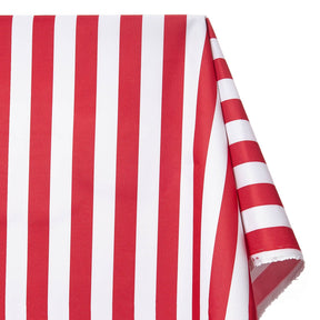 Ottertex Waterproof Canvas Stripes Print Fabric SV570298 - Red Image A1