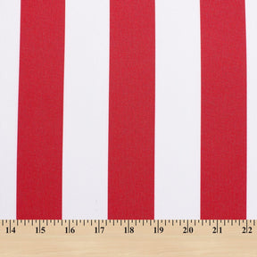 Ottertex Waterproof Canvas Stripes Print Fabric SV570298 - Red Image A9