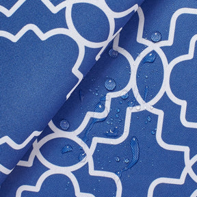 Ottertex Waterproof Canvas Trellis Print Fabric SV570300 Blue Image A4