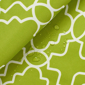 Ottertex Waterproof Canvas Trellis Print Fabric SV570301 Green Image A4